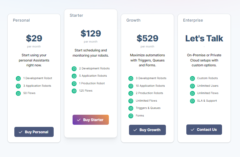 Robomotion RPA Pricing